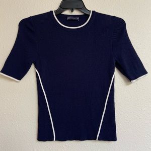 NWOT Sweater with White Trim